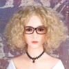 #15 Medium No-Fringe Curly Blonde Hair 